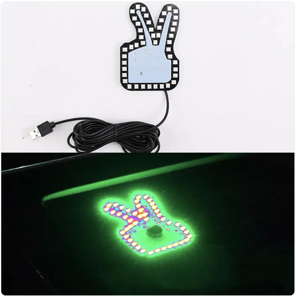 Car USB Finger Gesture Light