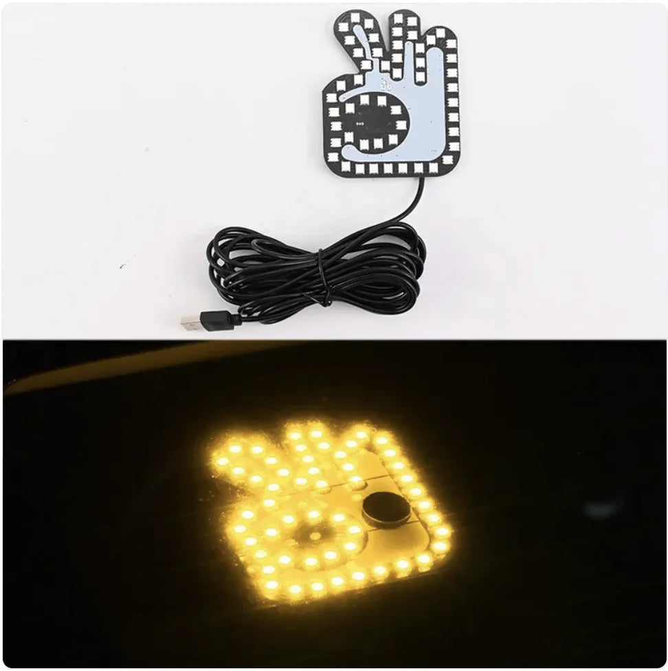 Car USB Finger Gesture Light