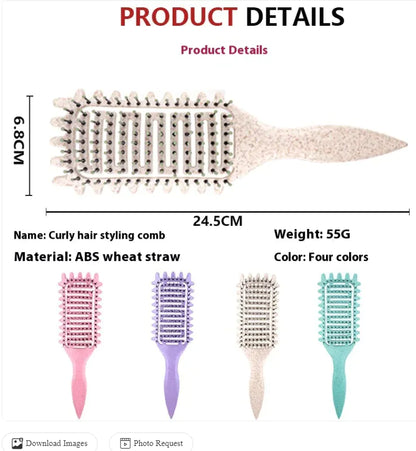 Curl Hair Hollow Comb