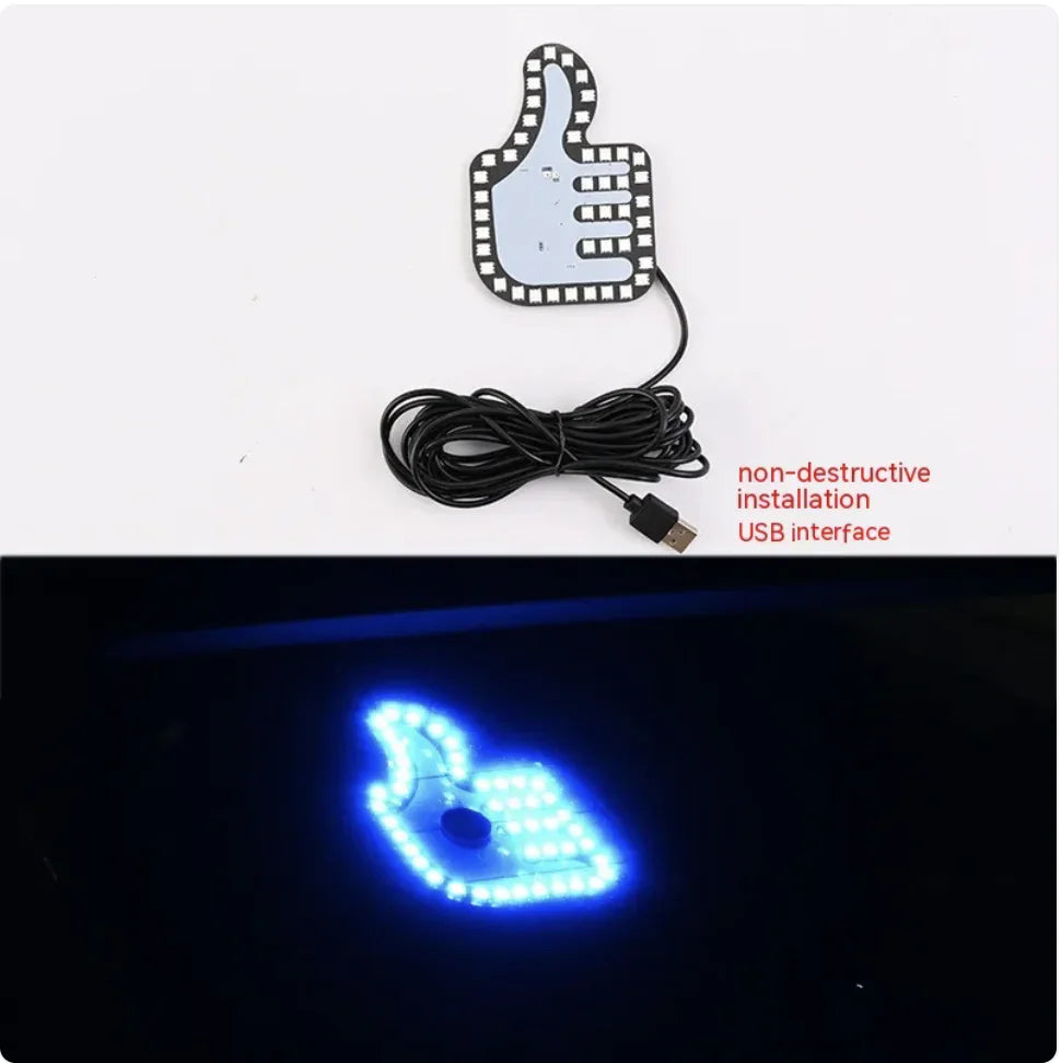 Car USB Finger Gesture Light