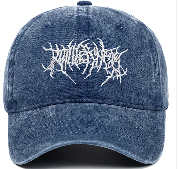 Retro Washed Baseball Cap Embroidered Hat