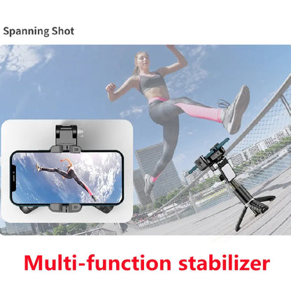 360 Rotation Gimbal Stabilizer Selfie Stick Tripod